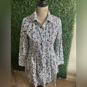 J crew button up dress